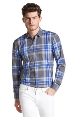 Slim fit casual shirt with a Kent collar 'Ero'
