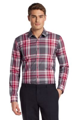 Slim fit casual shirt with a Kent collar 'Ero'