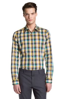 Slim fit casual shirt with Kent collar 'Elisha'