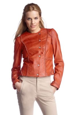 Leather jacket in soft lamb leather 'Jisera'