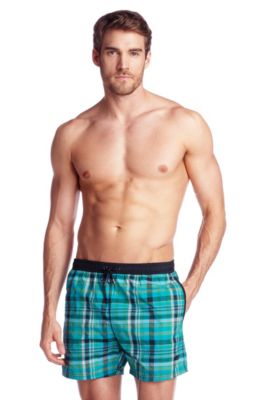 Swim shorts with a check pattern 'Catshark'
