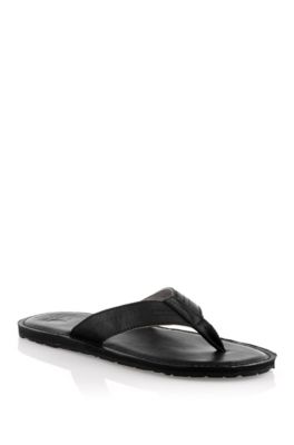 Slip slop with leather straps 'Longio'
