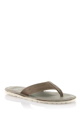 Slip slop with leather straps 'Longio'
