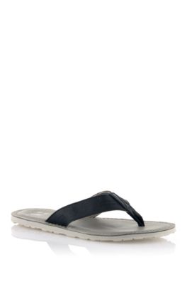 Slip slop with leather straps 'Longio'