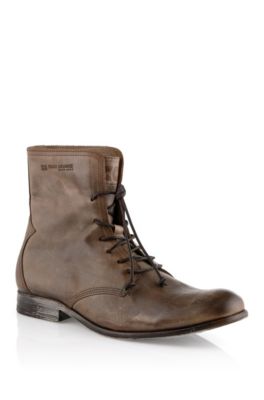 Ankle boot in washed cowhide leather 'Orasion'