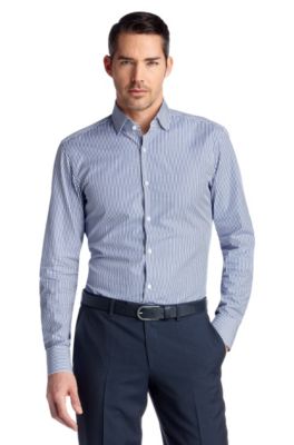 Slim fit casual shirt with Kent collar 'Jaron'