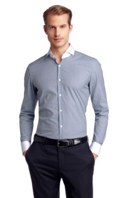 Business shirt with contrasting collar 'Johan'