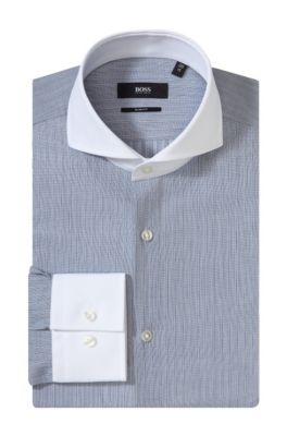 Business shirt with contrasting collar 'Johan'