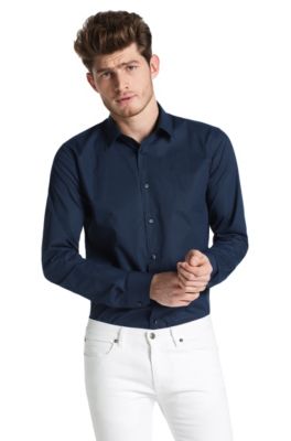 Slim fit shirt with Kent collar 'Elisha'