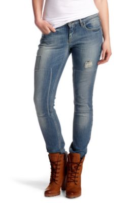 Jeans in a four-pocket design &acute;Lunja1 patched`