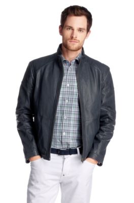 Calfskin leather jacket 'Aston'