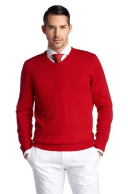 Pure new wool knit sweater 'Nanson'