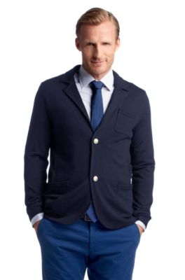 Knit tailored jacket in pure new wool 'Nygel'