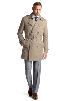 Trench coat with a wide fabric belt 'Lembart'