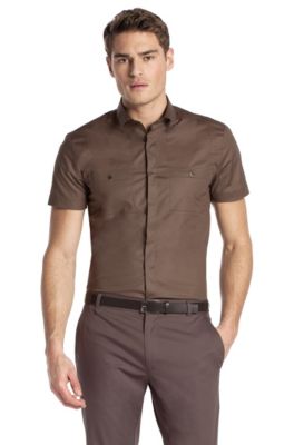Slim fit casual shirt with a Kent collar 'Eirik'