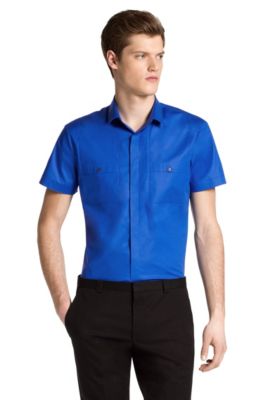 Slim fit casual shirt with a Kent collar 'Eirik'