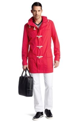 Coat with a band collar 'Lainos'