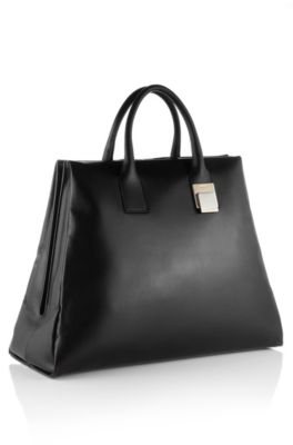 Calfskin leather handbag 'Leonor'