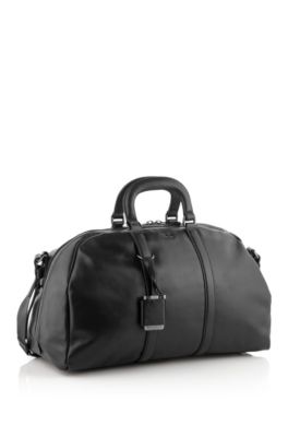 Exquisite calfskin leather weekender 'Perlis'
