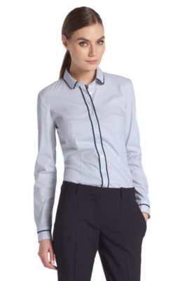 Blouse &acute;Eylena` van een katoenmix