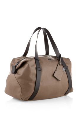 Dyed leather weekender 'Riris'