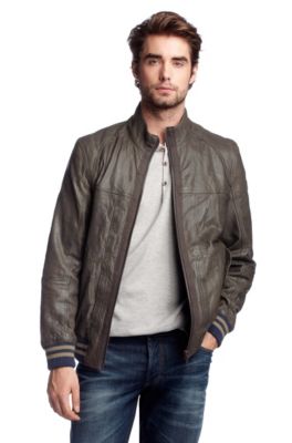 Leather jacket made from fine lamb leather 'Jank