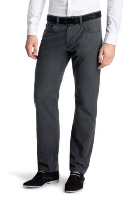 Regular fit jeans with a woven texture'Maine-10'