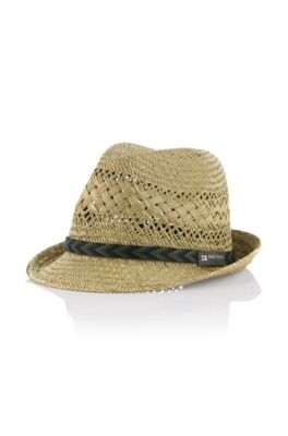 Strohhut &acute;Friby` in Trilby-Form