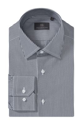 Business shirt with woven stripes &acute;Stirling`
