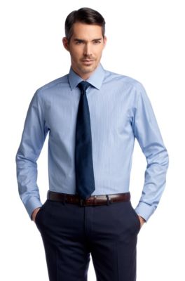 Business shirt with woven stripes &acute;Stirling`