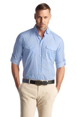 Casual shirt with a shark collar 'Adolfo'