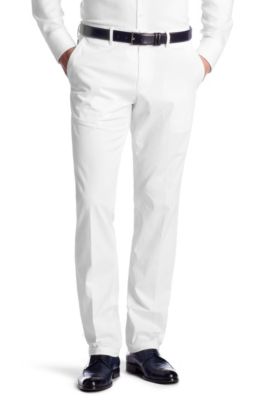 Chinos with pressed pleats 'Slater-W'