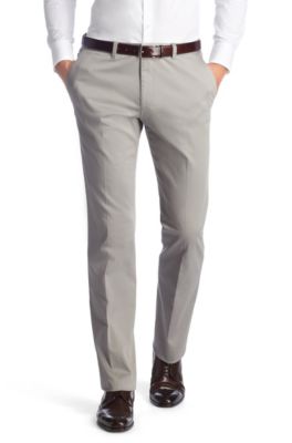 Gabardine trousers + pressed pleats 'Shadow7-W'
