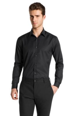 Slim fit casual shirt with Kent collar 'Elisha'