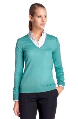 Knitted sweater in pure new wool 'Valen'
