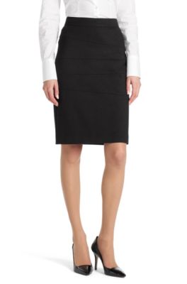 Pencil skirt in blended viscose 'Riena'