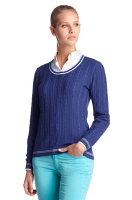 Knit sweater with a round neckline 'Sunnie'