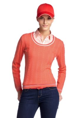 Knit sweater with a round neckline 'Sunnie'