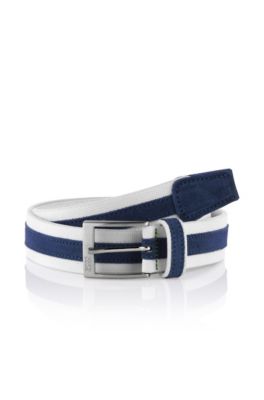 Belt with a rectangular pin buckle 'Tiemo-N'