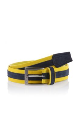 Belt with a rectangular pin buckle 'Tiemo-N'