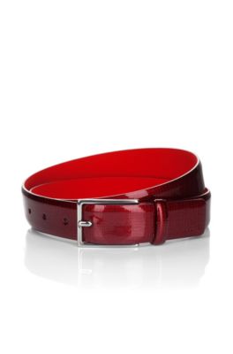 Ceinture en cuir &agrave; boucle &agrave; ardillon, Gustafo