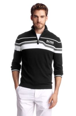 Knitted zip-neck sweater 'Zelchior Pro'