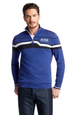 Knitted zip-neck sweater 'Zelchior Pro'