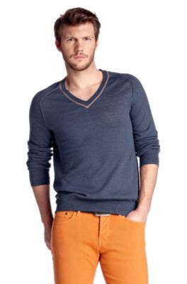 Ribbed knit sweater with a V-neckline 'Kandres'