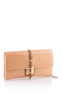 Calfskin leather clutch bag 'Caledony-V'