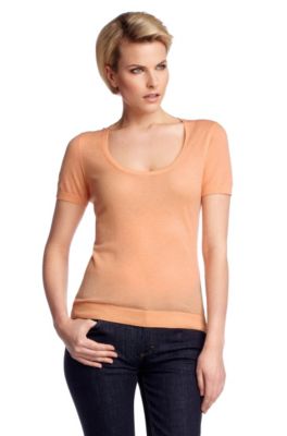 Knitted T-shirt in pure cashmere jacket 'F4659'