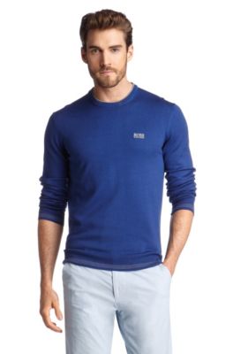 Knitted sweater in blended cotton 'Rime'