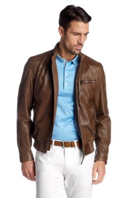 Genuine lamb leather jacket 'Gilles'