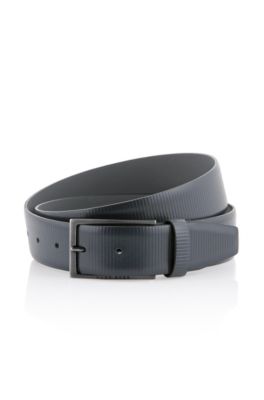 Brushed calfskin leather belt 'Caberto'