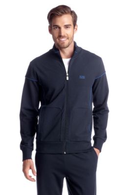 Sweatshirt-Jacke &acute;Skaz` mit Stehkragen